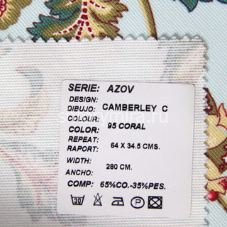 Ткань Azov Camberley C 95 Coral Casablanca