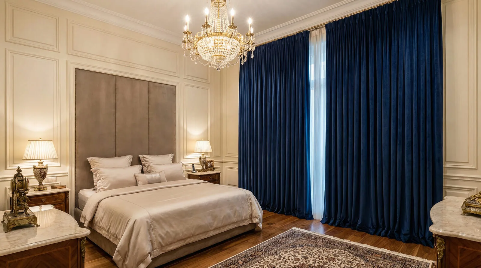 Шторы в спальне