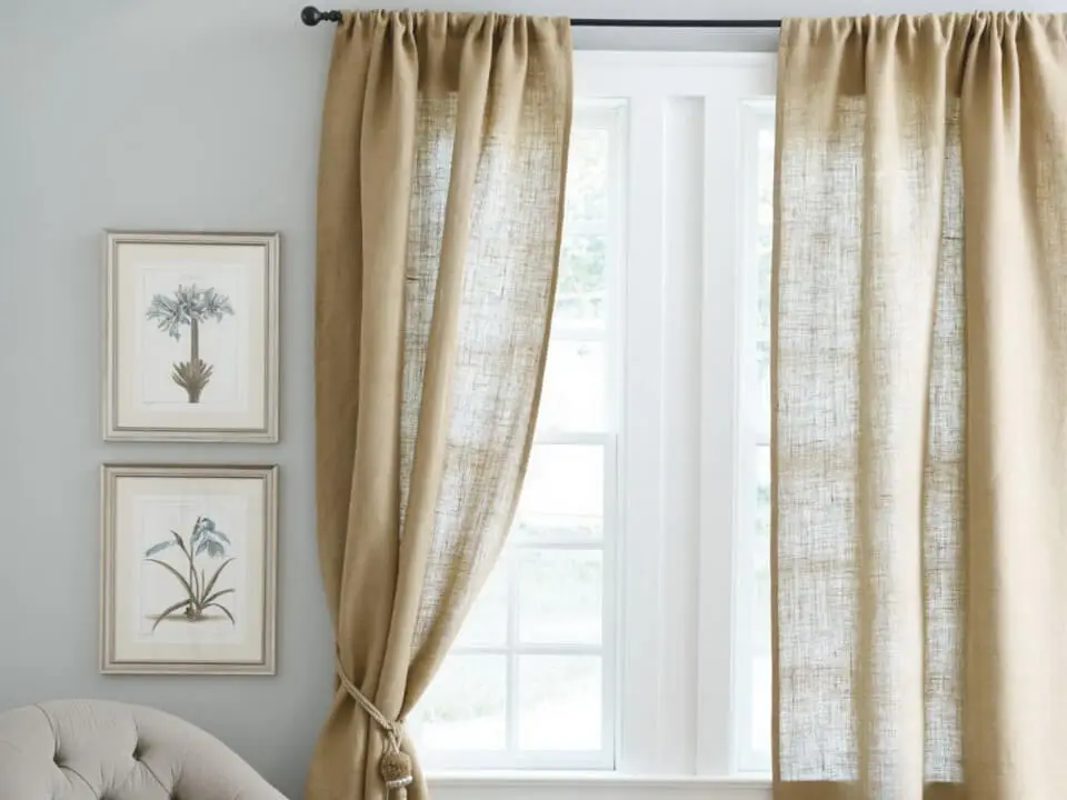 Льяные шторы