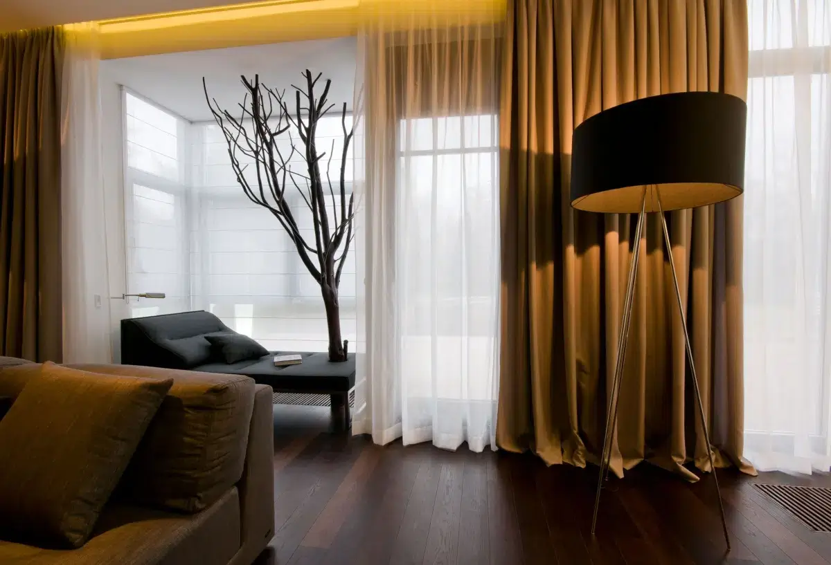 Льяные шторы