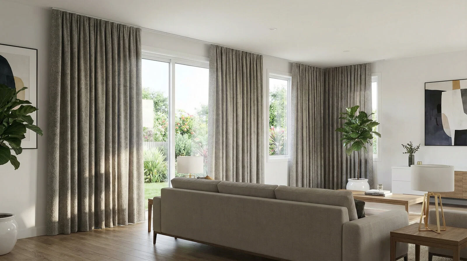 Шторы в стиле минимализм