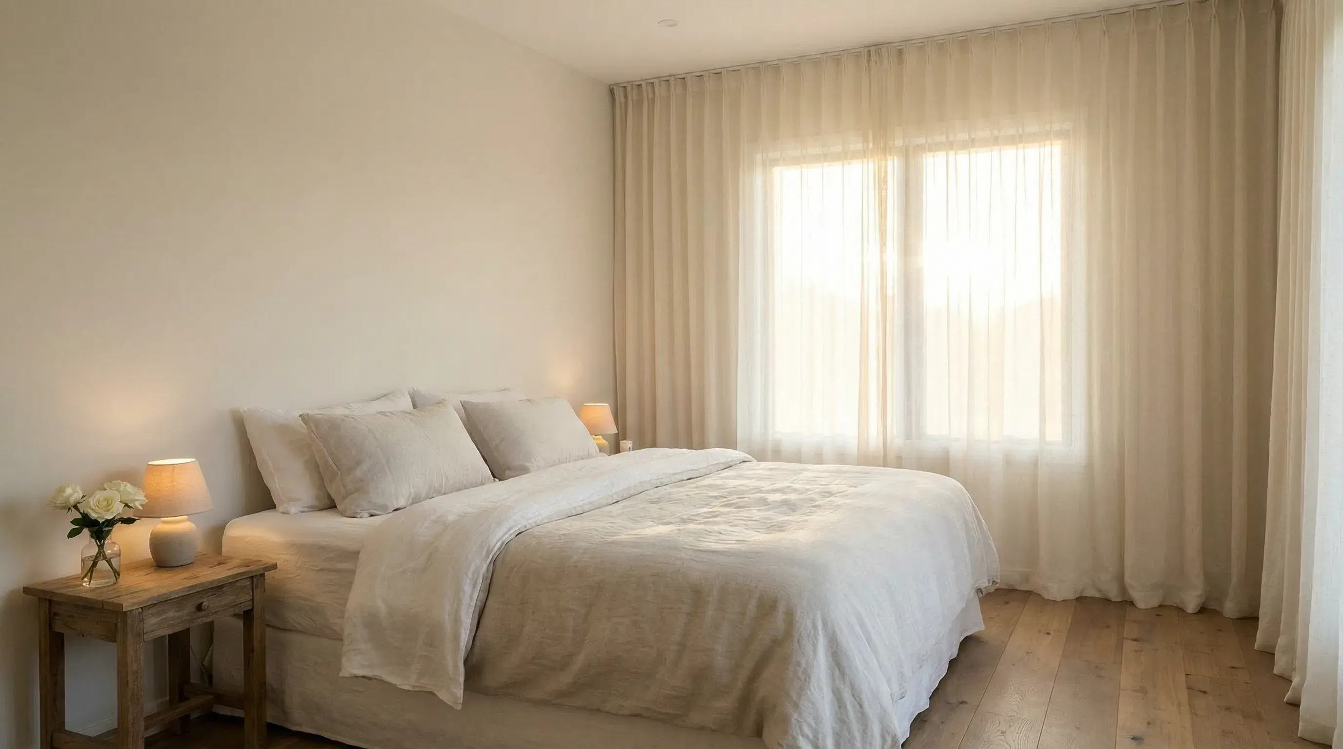 Прозрачные шторы в интерьере