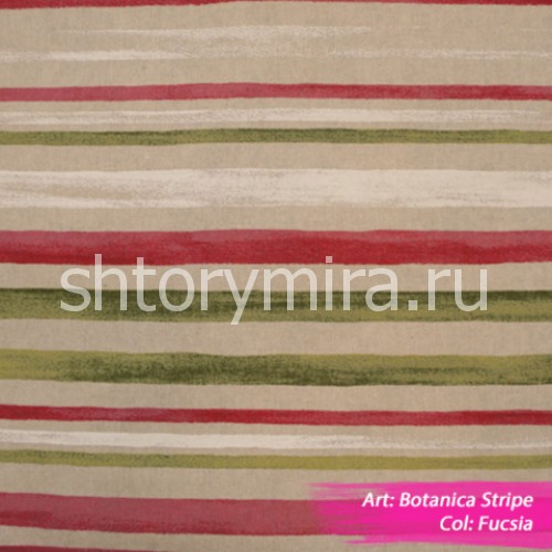Ткань Botanica Stripe Fuscia