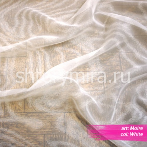 Ткань Moire White