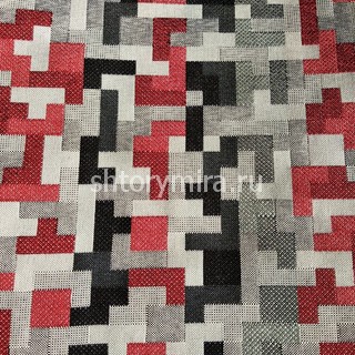 Ткань TETRISA-A 11-RED Vip Dekor