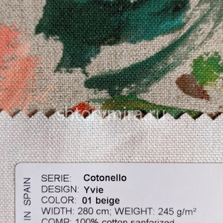 Ткань Cotonello Yvie 01 beige Casablanca