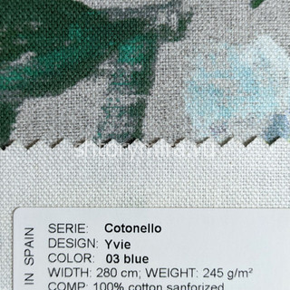 Ткань Cotonello Yvie 03 blue Casablanca