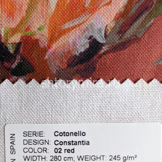 Ткань Cotonello Constantia 02 red Casablanca