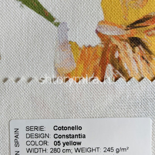 Ткань Cotonello Constantia 05 yellow Casablanca