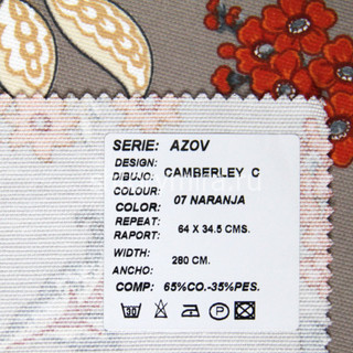 Ткань Azov Camberley C 07 Naranja Casablanca