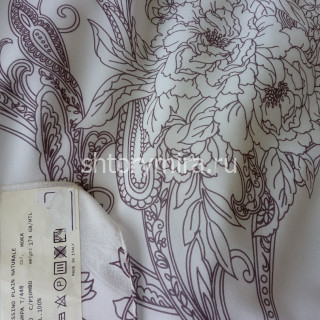 Ткань Frassino Plain Naturale Stampa 448 Moka Textil Express