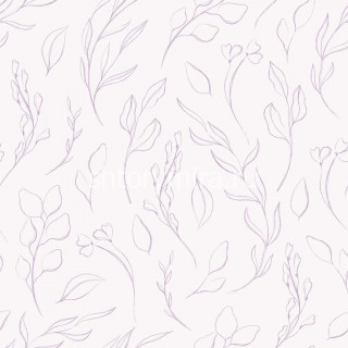 Ткань Leaves lilac Marufabrics