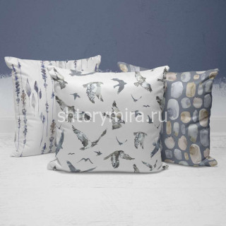 Ткань Dots blue Marufabrics