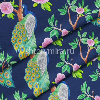 Ткань Peacock blue Marufabrics