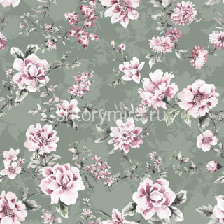 Ткань Blossom green Marufabrics