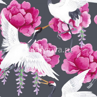 Ткань Peony grey Marufabrics