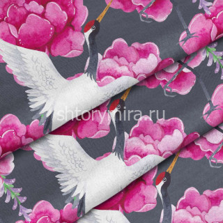 Ткань Peony grey Marufabrics