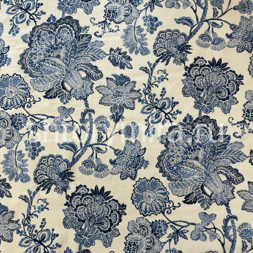 Ткань HELMSLEY 525 PORCELAINE BLUE Galleria Arben