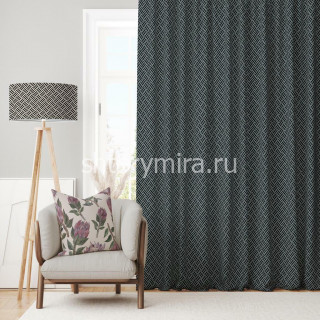 Ткань Grid Blue Marufabrics