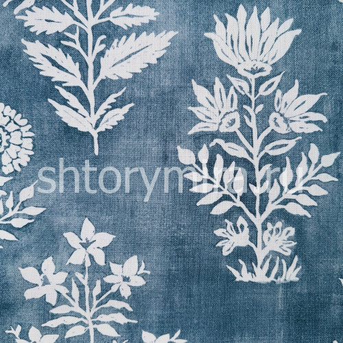 Ткань FLORAL BATIK CORNFLOWER BLUE