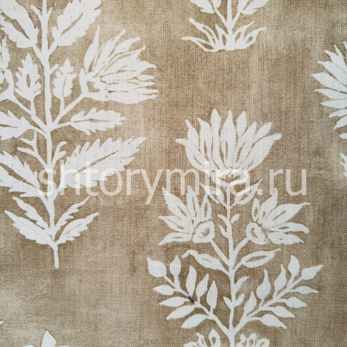 Ткань FLORAL BATIK WHITE PEPPERCORN Galleria Arben