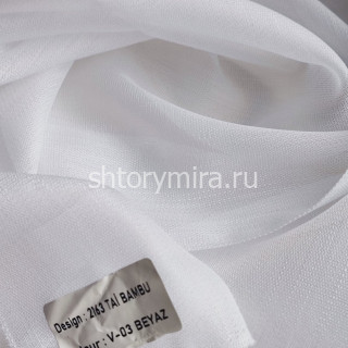 Ткань 2163 Tai Bambu V03 Beyaz Aisa