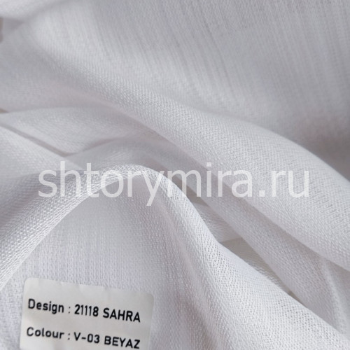 Ткань 21118 Sahra V03 Beyaz Aisa