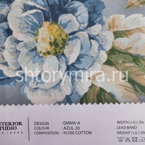 Ткань Emma-A Azul 20 O'Interior Studio