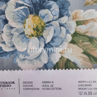 Ткань Emma-A Azul 20 O'Interior Studio