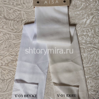 Ткань 21152 Nila V03 Beyaz Aisa