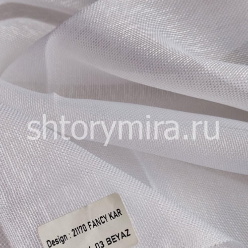 Ткань 21170 Fancy Kar V03 Beyaz Aisa