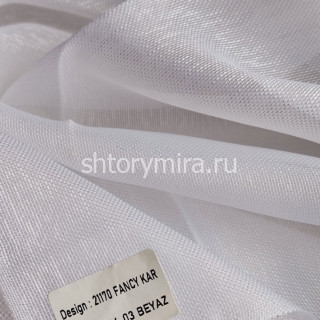 Ткань 21170 Fancy Kar V03 Beyaz Aisa