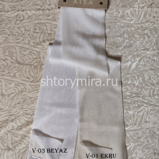 Ткань 21216 Nola V03 Beyaz Aisa