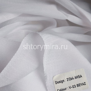 Ткань 21264 Ahsa V03 Beyaz Aisa