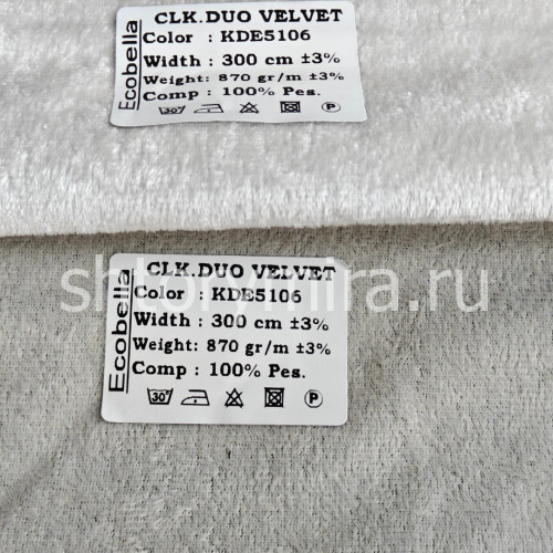 Ткань CLK Duo Velvet KDE5106 Ecobella
