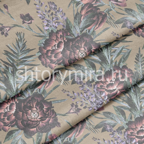 Ткань Magenta olive Marufabrics
