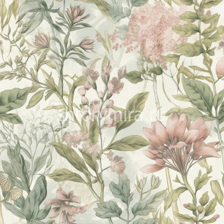 Ткань Retro flower 1 Marufabrics