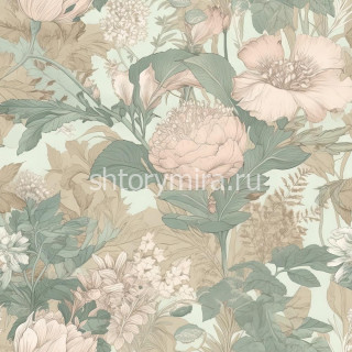 Ткань Retro flower 2 Marufabrics