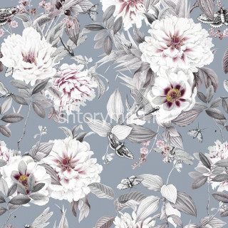 Ткань Wildrose blue Marufabrics