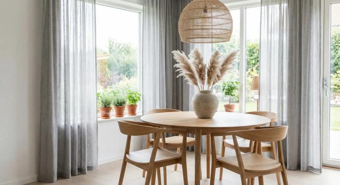 Полупрозрачные ткани для штор: тюль, вуаль, органза, батист